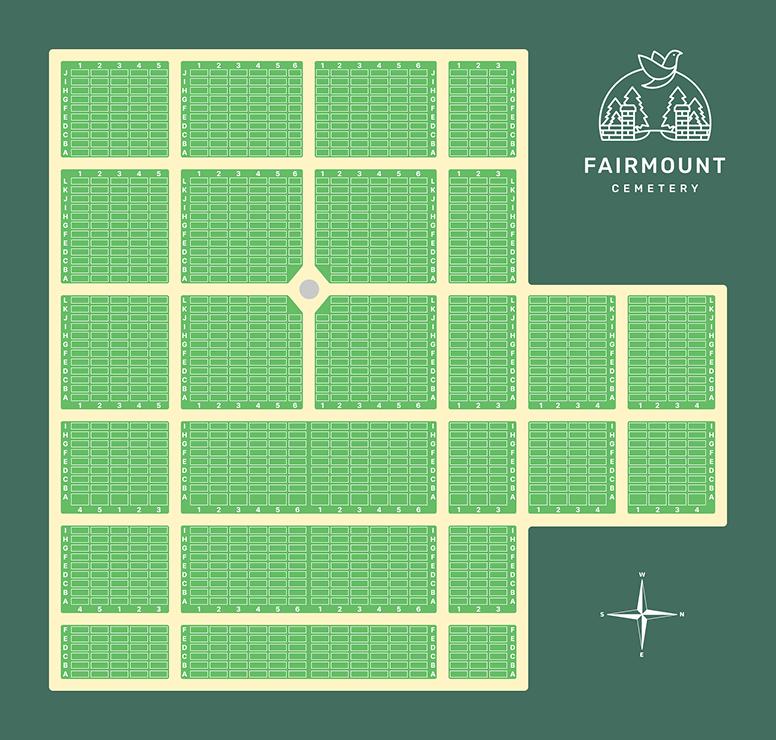 Fairmount Cemetery map